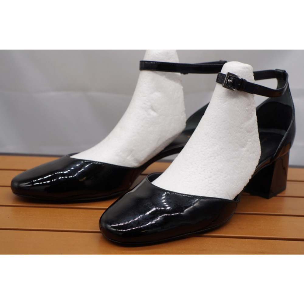 Reformation Mallori Closed Toe Patent Leather Heel Size 10 - Picture 7 of 13
